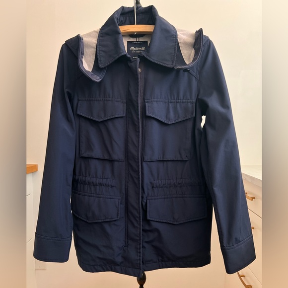 Madewell Navy Blue Finely Crafted Jacket - Picture 2 of 6